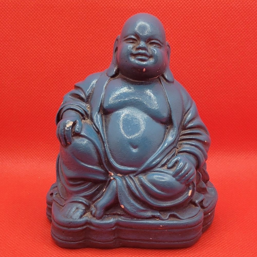 Vintage Esco Products Buddha Chalkware Statue Figurine 4.5" (S3)